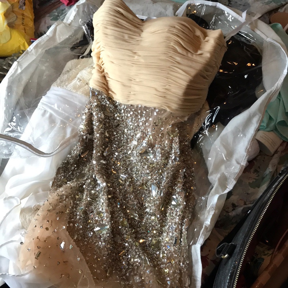 Mesh diamond dress